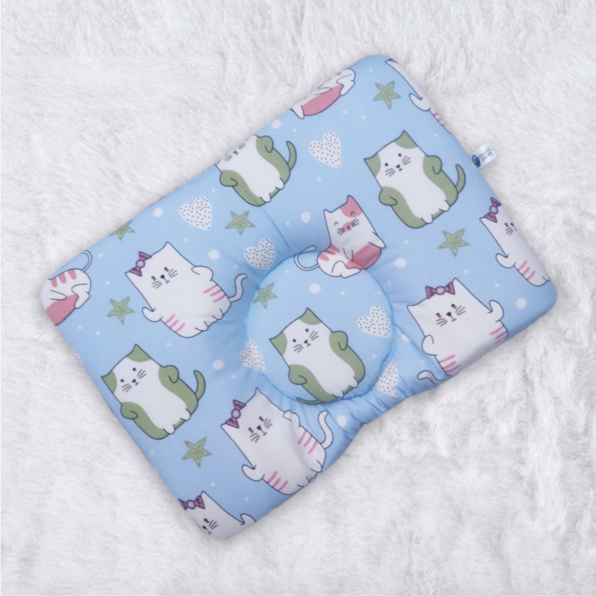 Kitty Love New Born Pillow | Baby Pillow | Head Shaping Pillow