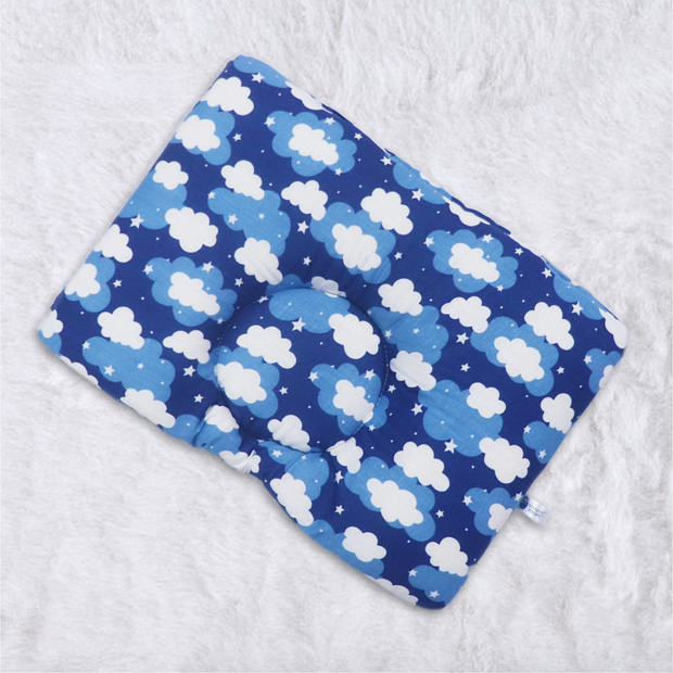 Blue Clouds New Born Pillow | Baby Pillow | Head Shaping Pillow