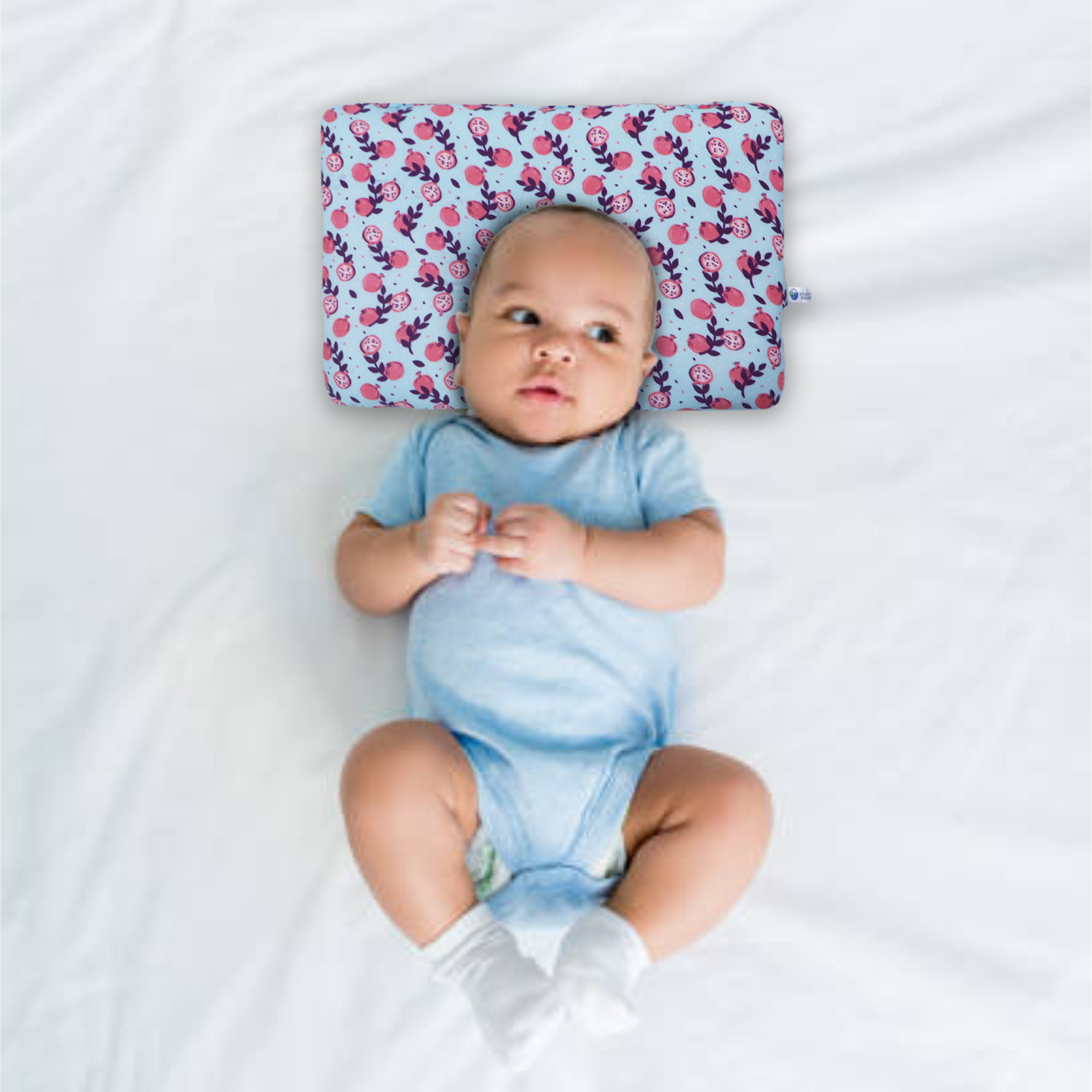 Pomegranates New Born Pillow | Baby Pillow | Head Shaping Pillow