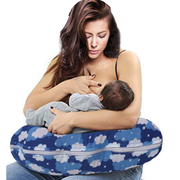 Blue Clouds - Baby Feeding Pillow | Nursing Pillow | Breastfeeding Pillow
