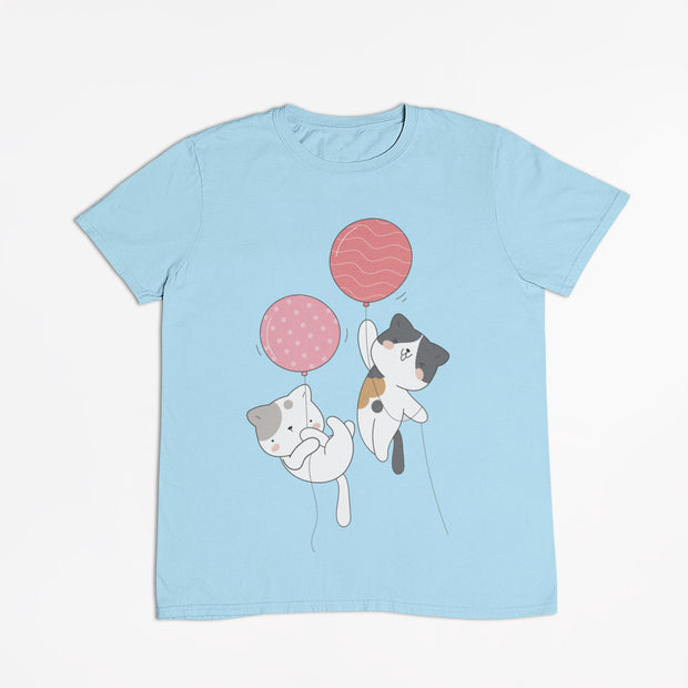Kids Tee - 100% Cotton Balloon Kitty