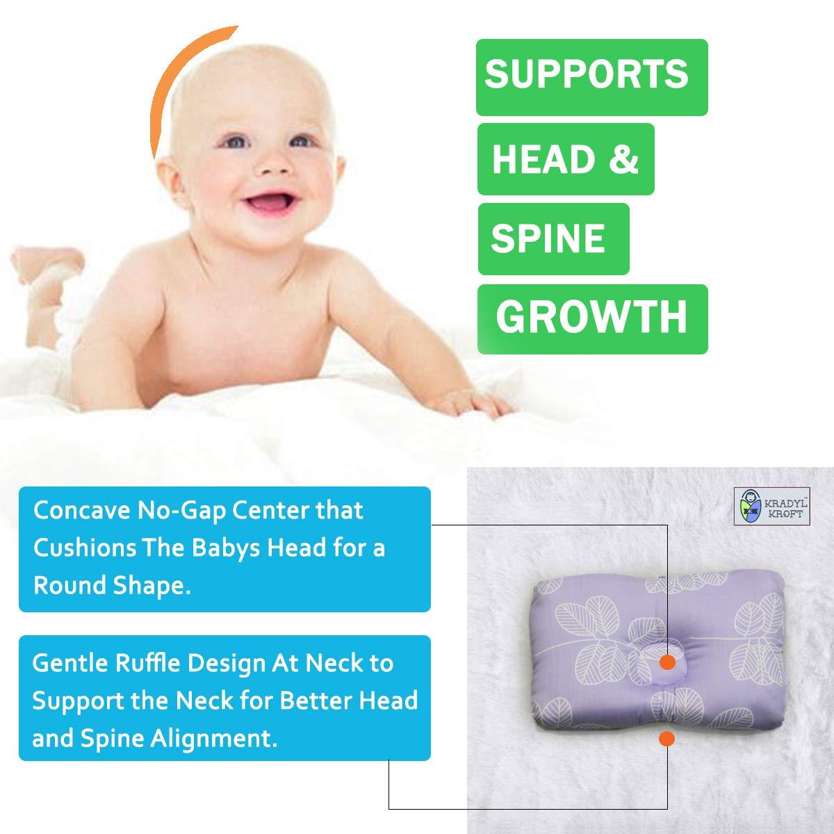 Pristin New Born Pillow | Baby Pillow | Head Shaping Pillow