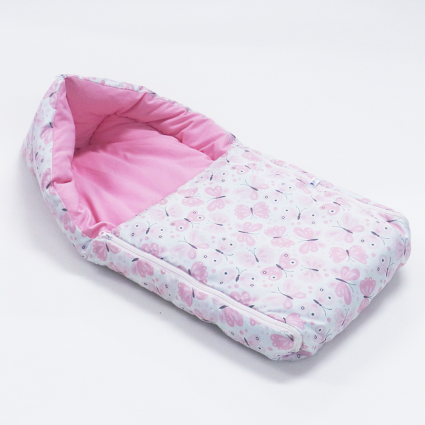 Pink Butterfly Baby Sleeping Bag N Carrier