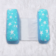 Baby Anti Roll Side Pillows - Cyan Star