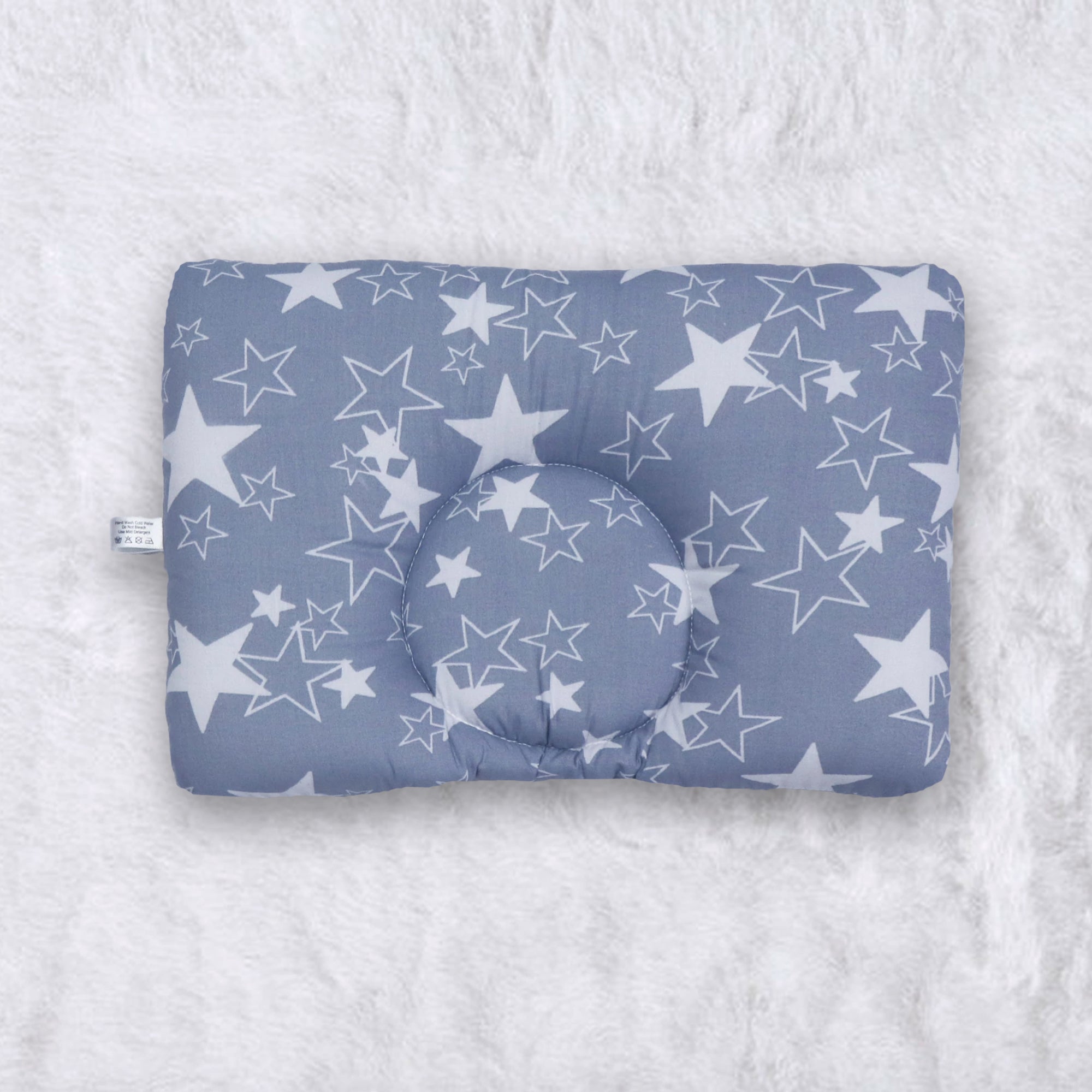 Grey Star New Born Pillow | Baby Pillow | Head Shaping Pillow