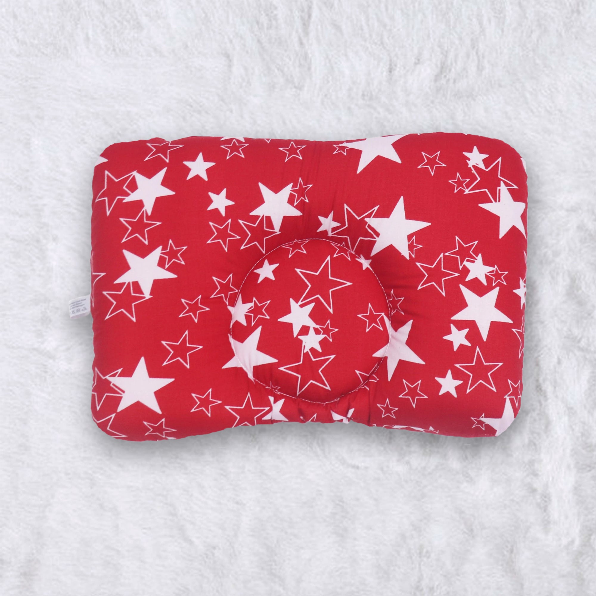 Red Star New Born Pillow | Baby Pillow | Head Shaping Pillow