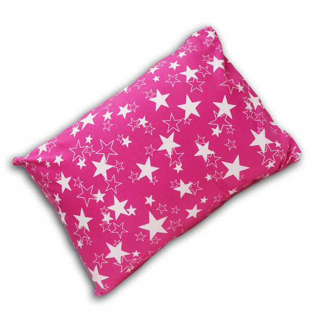 Born Star Fuschia Toddler Pillows with 100% Cotton Removable cover - 20 X 15 Inches | Children Pillows
