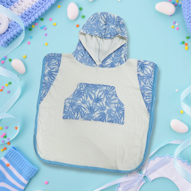 Hooded Poncho Towel - Feather Blue