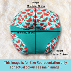 KRADYL KROFT 5in1 Baby Feeding Pillow with 100% Cotton Detachable Cover Belt and Baby Hoop - One in a Melon…