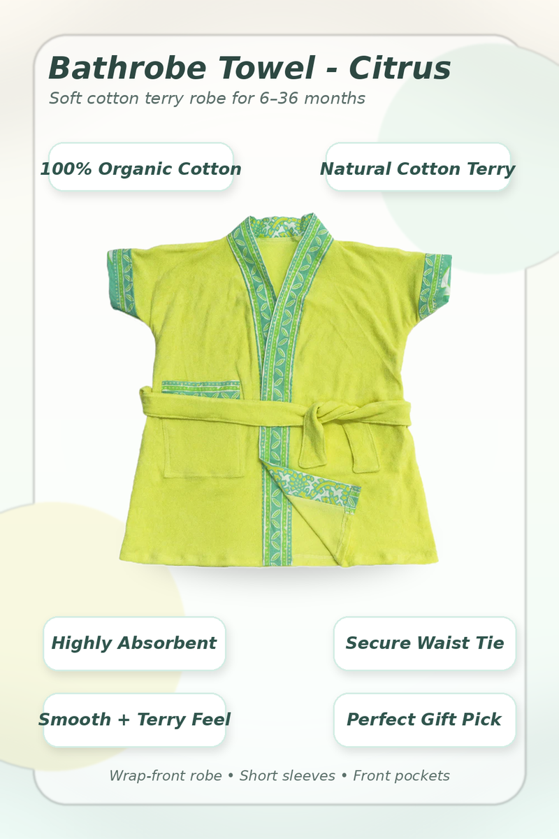 Bathrobe Towel -Citrus