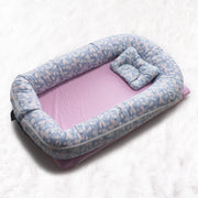 Baby Nest with Removable Covers - Grey Butterfly