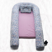 Baby Nest with Removable Covers - Grey Butterfly