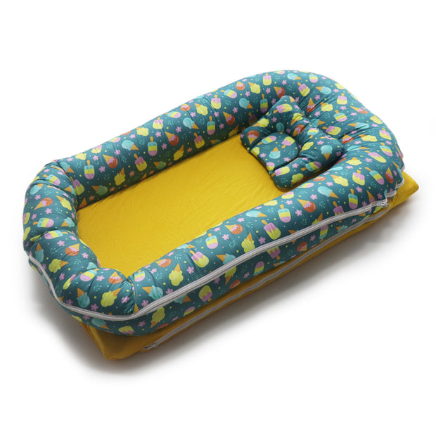 Baby Nest with Removable Covers - Icecream