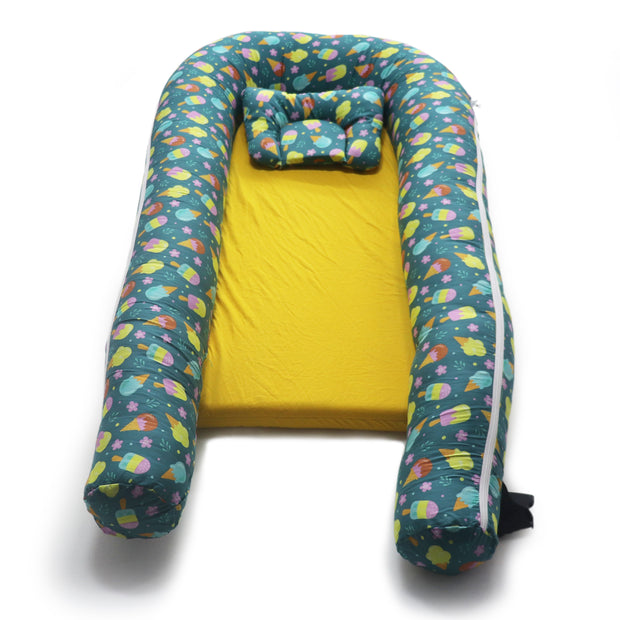 Baby Nest with Removable Covers - Icecream