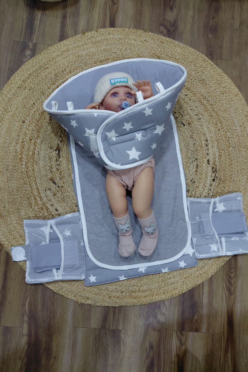 Born Star Grey Diaper Changing Mat for Baby
