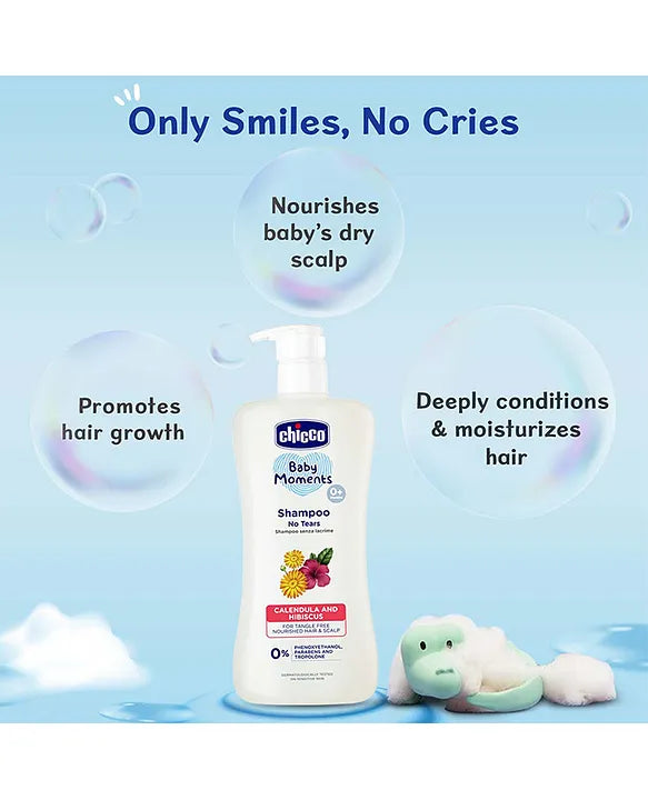 Chicco Baby Moments No Tears Shampoo - 100 ml