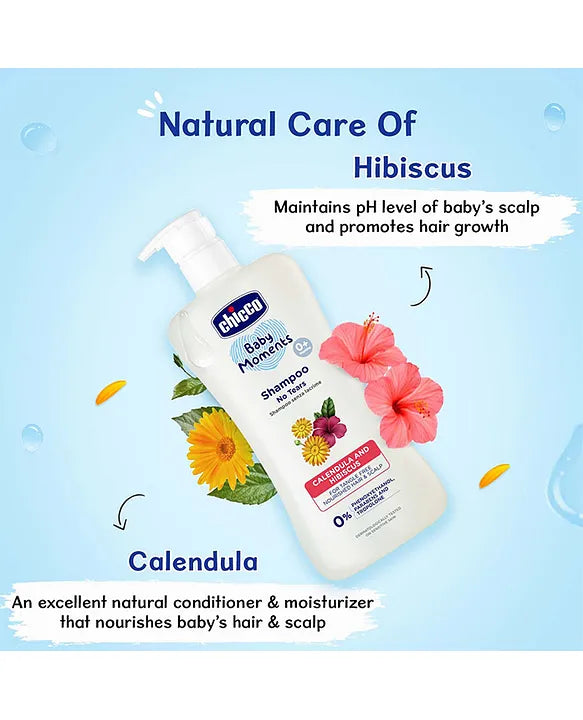Chicco Baby Moments No Tears Shampoo - 100 ml