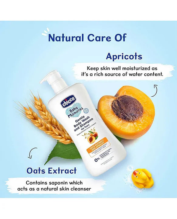 Chicco Baby Moments Gentle Body Wash And Shampoo - 100 ml
