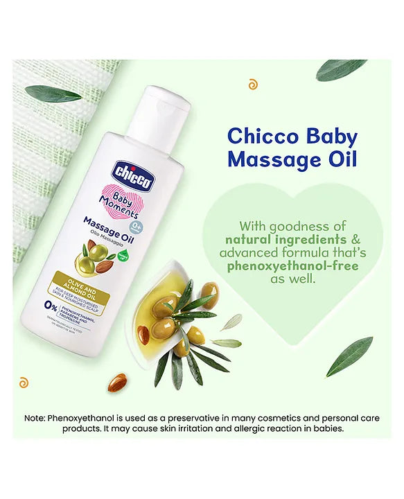 Chicco Baby Moments Massage Oil - 100 ml