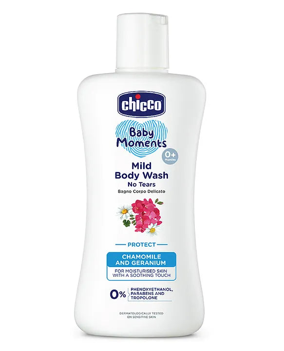 Chicco Baby Moments Mild Protect Body Wash - 200 ml