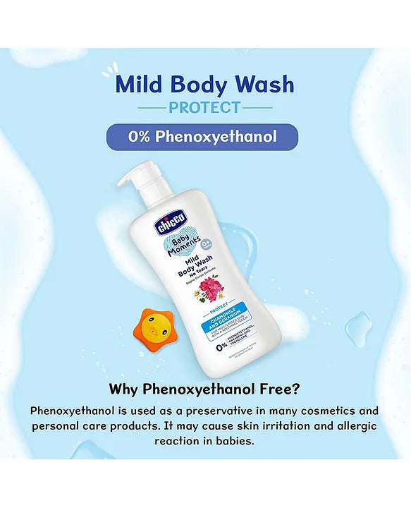 Chicco Baby Moments Mild Protect Body Wash - 200 ml
