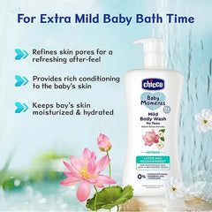 Chicco Baby Moments Mild Refresh Body Wash - 200 ml