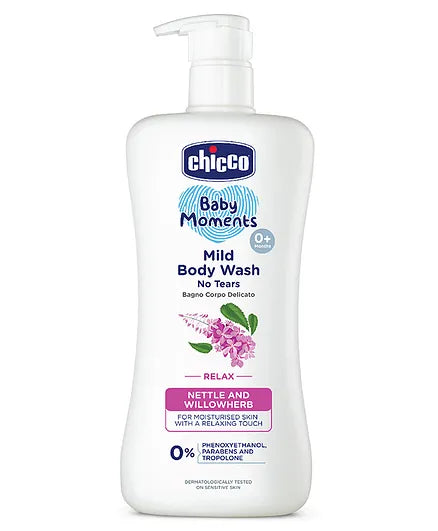Chicco Baby Mild Body Wash Relax  - 500 ml & Body Lotion - 500 ml