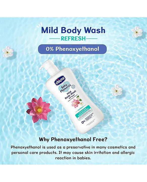 Chicco Baby Moments Mild Body Wash Refresh  - 500 ml