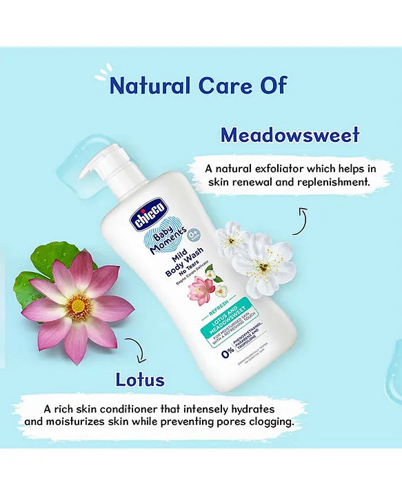 Chicco Baby Moments Mild Body Wash Refresh  - 500 ml