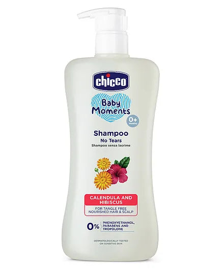 Chicco Baby Moments Body Lotion - 500 ml & Chicco Baby Moments No Tears Shampoo - 500 ml