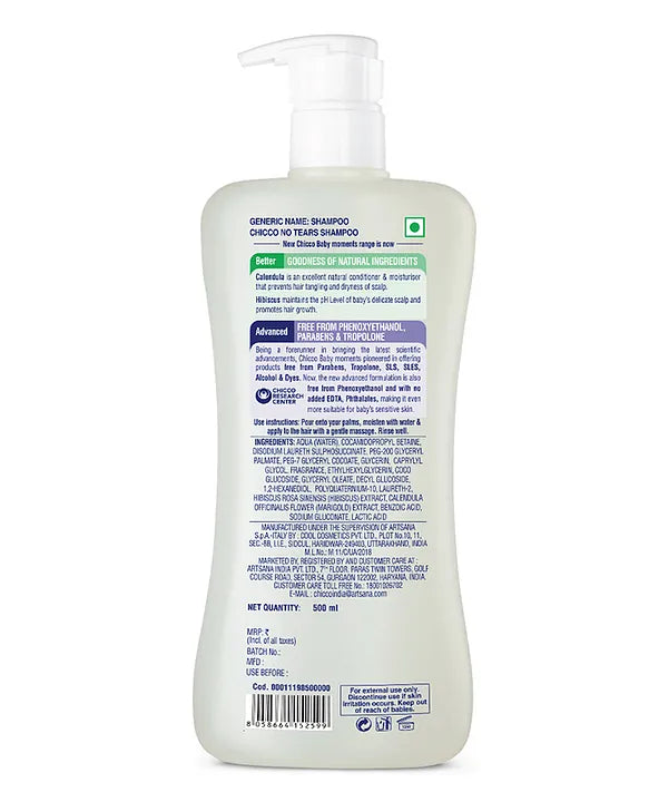 Chicco Baby Moments No Tears Shampoo - 500 ml