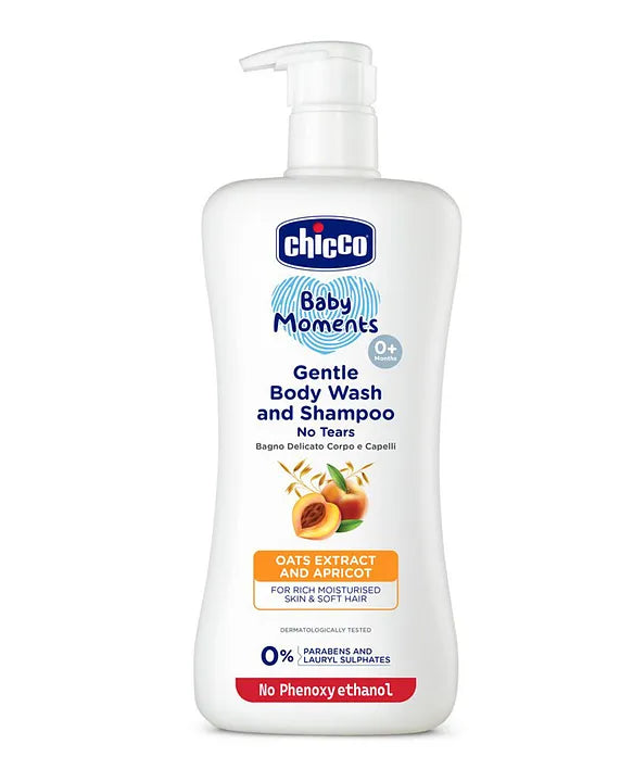 Chicco Baby Moments Gentle Body Wash And Shampoo - 500 ml