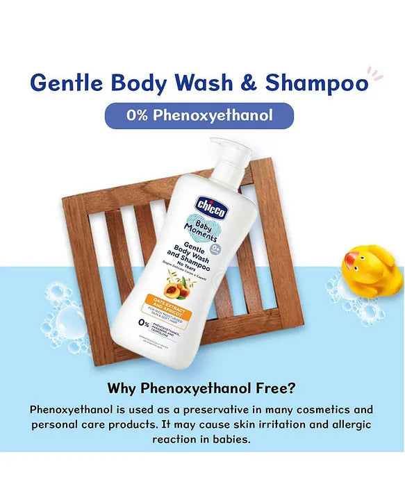 Chicco Baby Moments Gentle Body Wash And Shampoo - 500 ml
