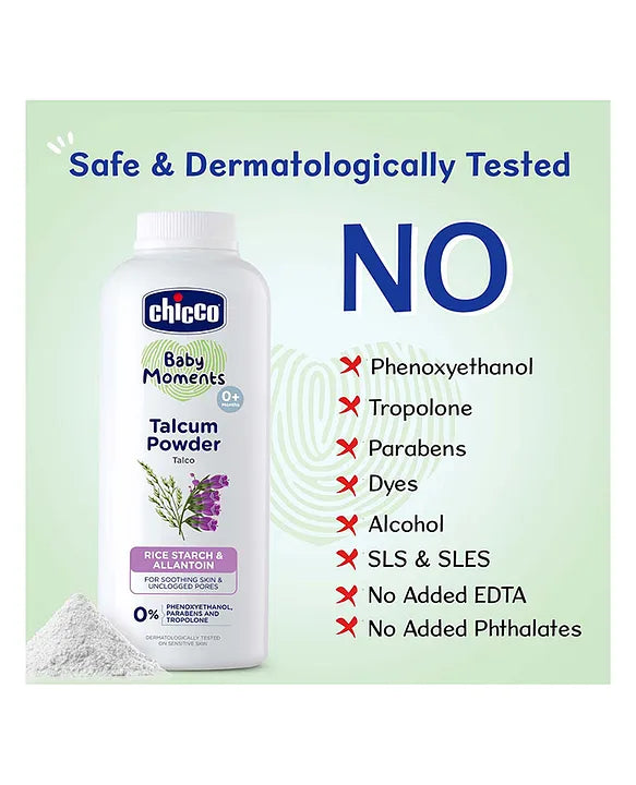 Chicco Baby Moments Talcum Powder - 300 gm