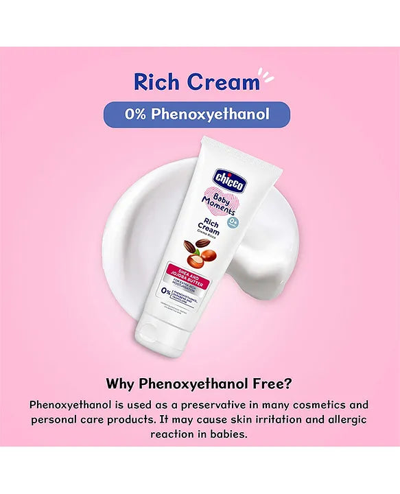 Chicco Baby Moments Shea Butter Rich Cream - 100 gm