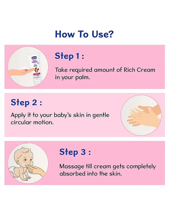 Chicco Baby Moments Shea Butter Rich Cream - 100 gm