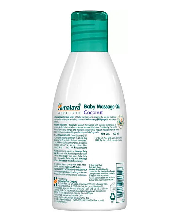 Himalaya Babycare Himalaya Traditional Baby Massage Coconut Oil - 200ml