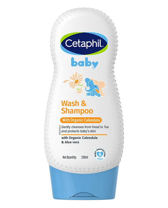 Cetaphil Baby Gentle Wash & Shampoo with Organic Calendula - 230 ml