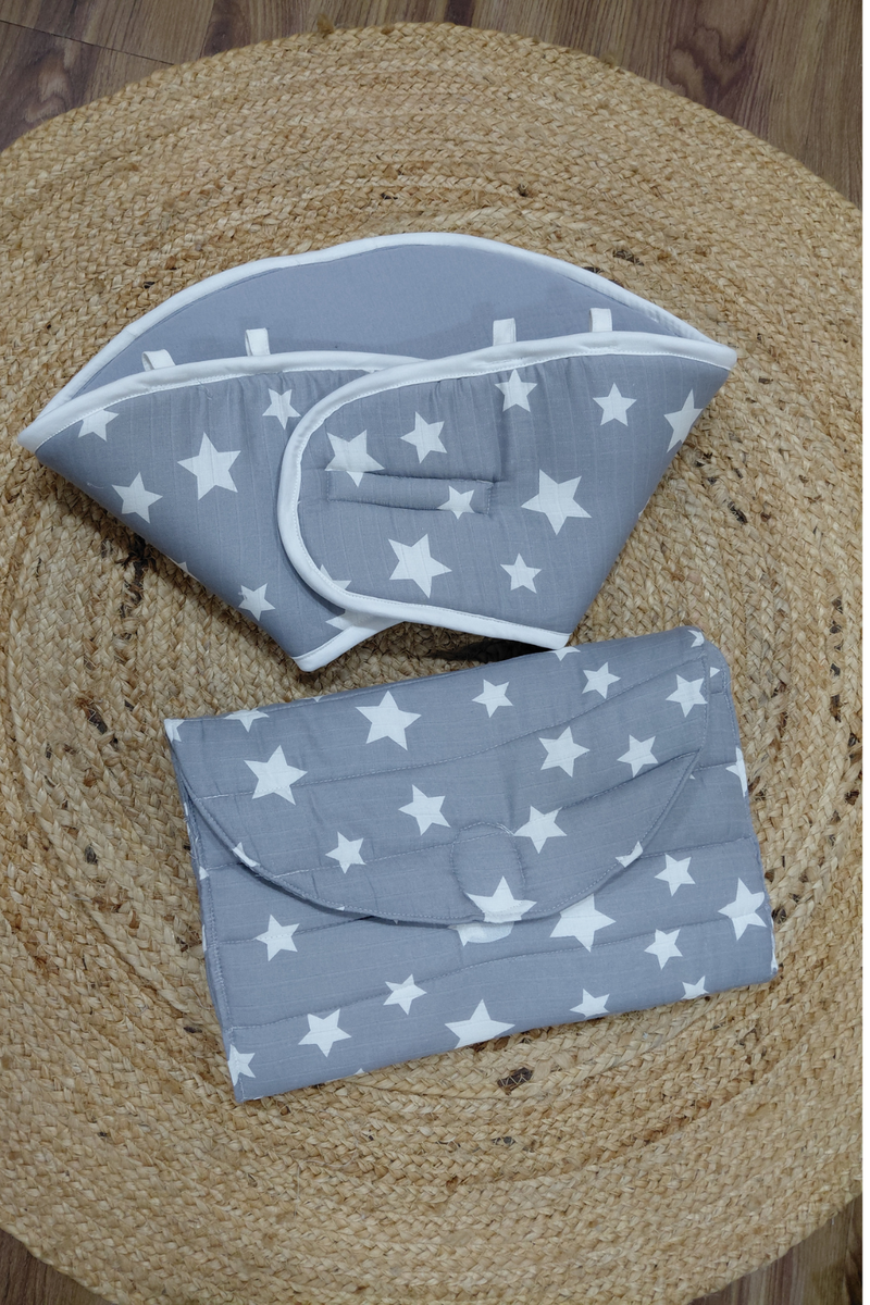 Born Star Grey Diaper Changing Mat for Baby