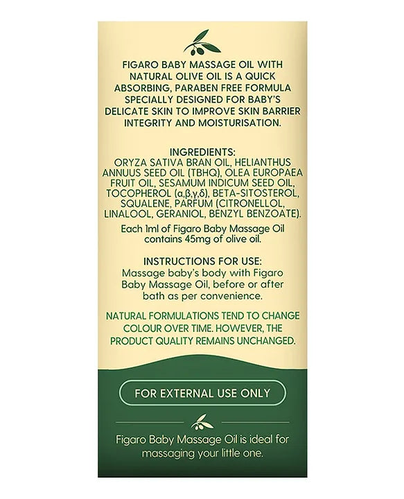 Figaro Baby Massage Oil - 100 ml
