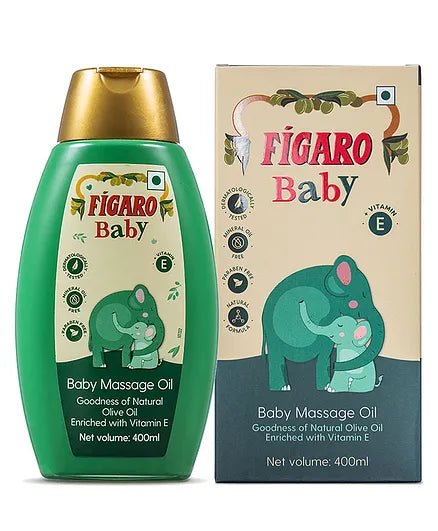 Figaro Baby Massage Oil - 400 ml & Figaro Baby Body Lotion - 400 ml