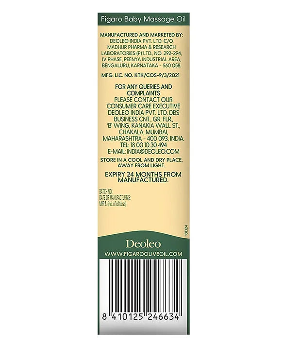 Figaro Baby Massage Oil - 400 ml