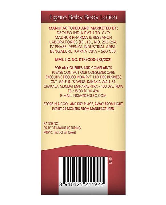 Figaro Baby Body Lotion - 100 ml