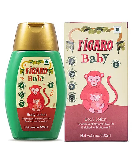 Figaro Baby Massage Oil - 400 ml & Baby Body Lotion - 200 ml