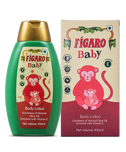 Figaro Baby Massage Oil - 200 ml & Figaro Baby Body Lotion - 400 ml