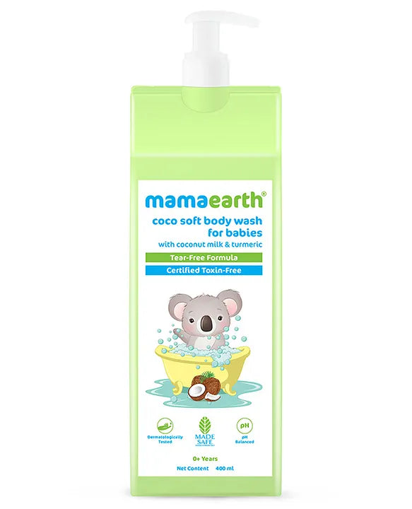 Mamaearth Baby Mamaearth Coco Soft Body Wash with Coconut Milk and Turmeric - 400 ml