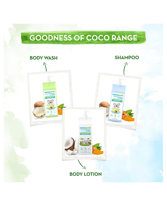 Mamaearth Baby Mamaearth Coco Soft Body Lotion With Coconut Milk & Turmeric For 24 Hour Moisturization - 400 ml