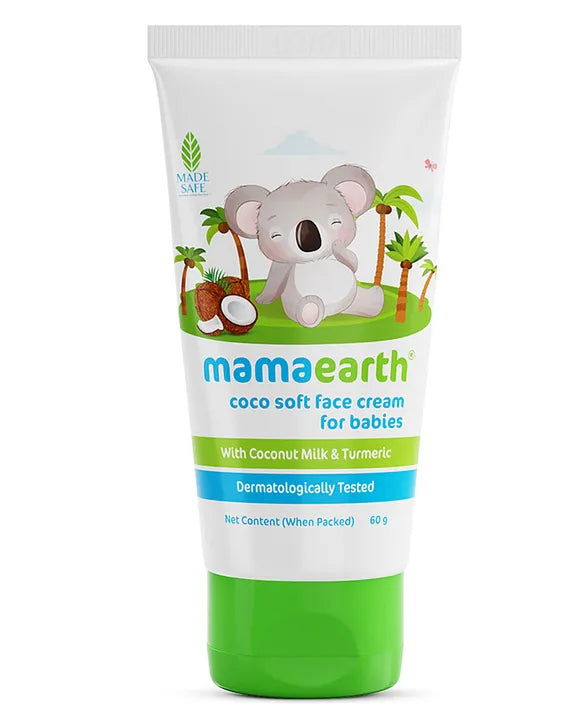 Mamaearth Baby Coco Soft Face Cream With Coconut Milk & Turmeric - 60 gm