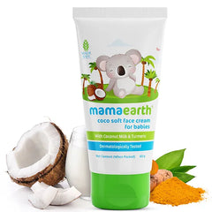 Mamaearth Baby Coco Soft Face Cream With Coconut Milk & Turmeric - 60 gm