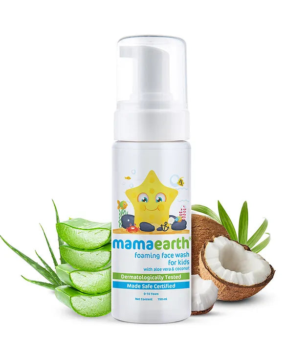 Mamaearth Baby Foaming Facewash with Aloe Vera and Coconut Extract - 150 ml